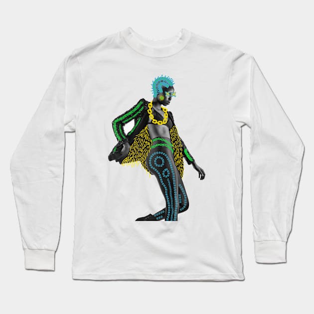 Mecanic Girl Long Sleeve T-Shirt by Puga